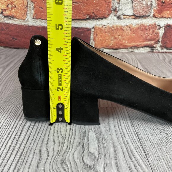 Cole Haan Women's The GO-to Pump 45MM, Black Suede/Black Croc, 8.5 - Picture 4 of 6